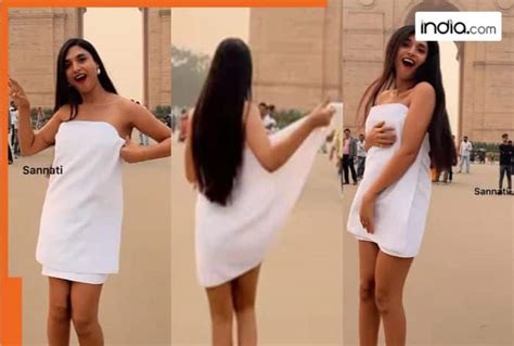 Models towel dance at India Gate sparks controversy as video。